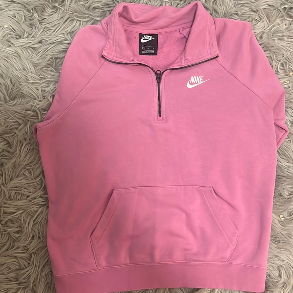 Gently used pink half zip